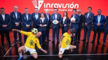 Radio Nacional en el Mundial. / Foto: Inravisión.