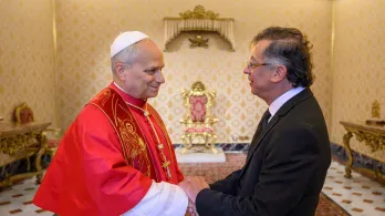 Petro y el Papa León XIV se reunieron en el Vaticano