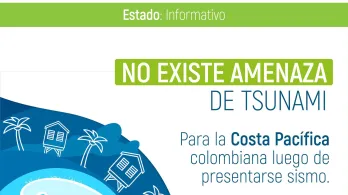 No hay amenaza de tsunami para Colombia tras terremoto de 7,7 en Indonesia
