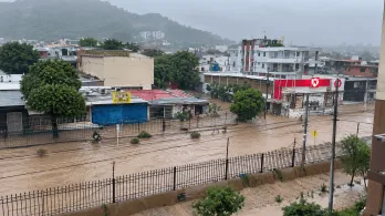 Inundaciones en Santa Marta luego de fuertes lluvias