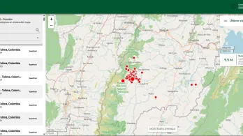 Servicio Geológico Colombiano emitirá boletines diarios tras incremento sísmico en Chocó y Tolima