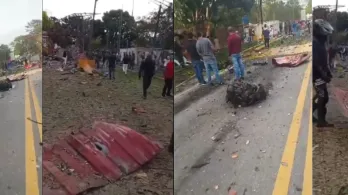 Atentado con carro bomba en la vía Panamericana deja tres personas heridas en el Cauca