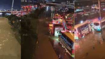 Soacha: lluvias dejan a una persona muerta. Tomada de X: @LorenaCaas80082