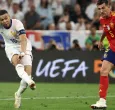 Kylian Mbappé en la Eurocopa 2024 ante España