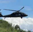 Ataque con armas de fuego a helicóptero del Ejército en el Cauca. / Foto: X Policía.