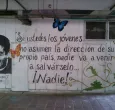 Mural en Univalle, tributo a Jaime Garzón, asesinado el 13 de agosto de 1999..
