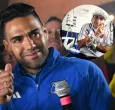 Falcao habló con hincha de Millonarios. / Fotos: AFP y Facebook Javier Acosta PK.