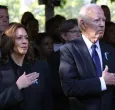 Kamala Harris y Joe Biden en el aniversario del ataque a las torres gemelas. / Foto: AFP.