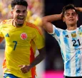 Figuras de la Selección Colombia y Selección Argentina, Luis Díaz y Paulo Dybala