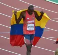 Jhon Sebastián Obando con medalla de oro en los Juegos Paralímpicos. / Foto: Col Paralímpicos.