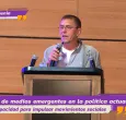 Juan Carlos Monedero en el encuentro de medios alternativos