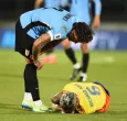 Colombia perdió contra Uruguay. / Foto: AFP.