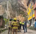 Derrumbe de tierra en Bogotá. / Foto: Bomberos Bogotá.