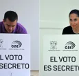 Posible fraude electoral en Ecuador. / Foto: AFP.