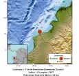 URGENTE: temblor de magnitud 6,3 sacude la costa ecuatoriana cerca a la frontera con Colombia