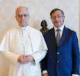 Reunión entre Petro y el papa León XIV. / Foto: Presidencia.