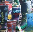 Botas conmemorativas a la víctimas de los 6402 falsos positivos