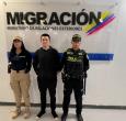 Capturado Alejandro Lyons. / Foto: Migración Colombia.