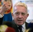 Defensa de Álvaro Uribe Vélez. / Foto: AFP.
