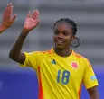 Linda Caicedo con la Selección Colombia. / Foto: AFP.