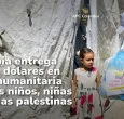 Donación ayuda humanitaria familias palestinas. 