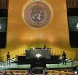 Presidente Petro durante su discurso ante la Asamblea General de la ONU