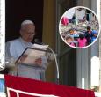 Papa León XVI sobre Gaza. / Fotos: Vatican News y AFP.