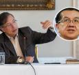 Petro le responde a exministro de Salud. / Fotos: Presidencia y AFP.