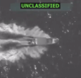 Lancha bombardeada por Estados Unidos en el Pacífico.