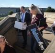 Periodistas denuncian censura a la prensa en EE.UU. / Foto: AFP.