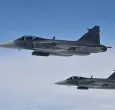 Los cazas Saab JAS 39 Gripen de la Fuerza Aérea Sueca participan en el ejercicio de la OTAN como parte de la misión de policía aérea de la OTAN, en el espacio aéreo soberano de los miembros de la Alianza.