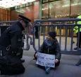 Greta Thunberg detenida en Londres. / Foto: AFP.