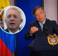 Petro le responde a Uribe. / Fotos: Presidencia y AFP.