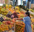 mercado de alimentos, frutas y verduras