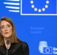 La presidenta del Parlamento Europeo, Roberta Metsola. Foto: AFP.