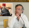 Petro sobre foto de Alejandro Char con Luis Alfredo Ramos. / Fotos: Presidencia y X de Jorge Gómez Pinilla.