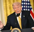 Trump sobre el estrecho de Ormuz. / Foto: AFP.