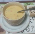 tasa con crema de pollo 