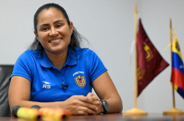 La árbitra venezolana Migdalia Rodríguez