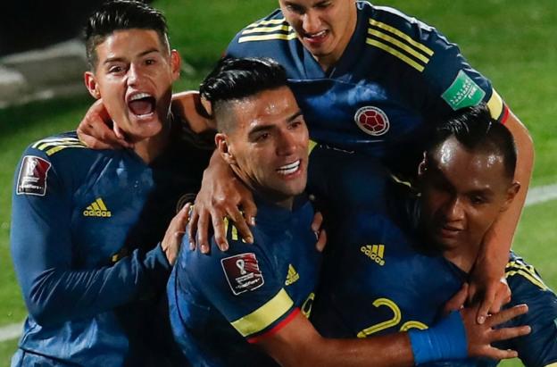 Radamel Falcao con la selección Colombia