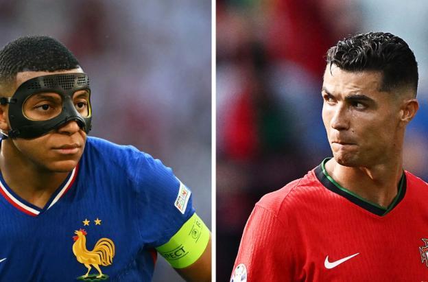Kylian Mbappé y Cristiano Ronaldo
