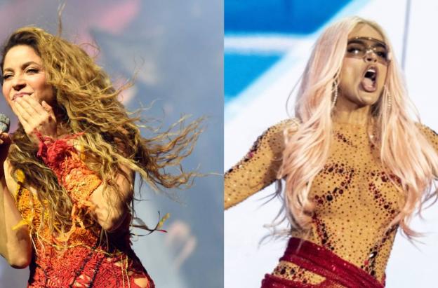 Shakira y Karol G: la dos estrellas en la final de la Copa América 2024