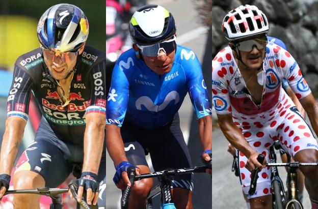 Ciclistas favoritos a ganar la Vuelta a España. / Fotos: AFP.
