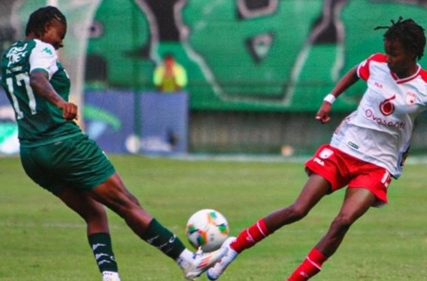 Santa Fe vs. Cali en la final de la liga femenina. / Foto: Leonas Femenino.