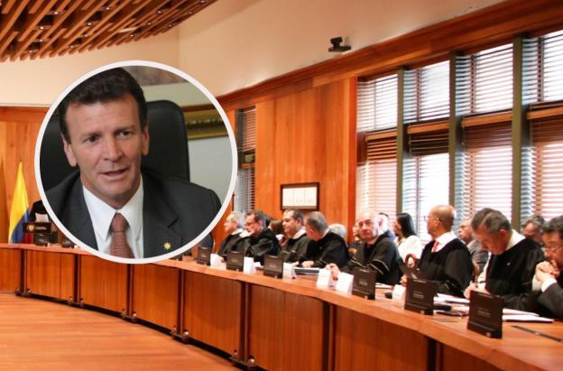 Condena a Carlos Palacino. / Fotos: Corte Suprema de Justicia y X Carlos Palacino.
