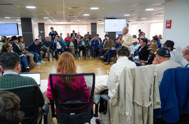 reunión de negociación del paro arrocero