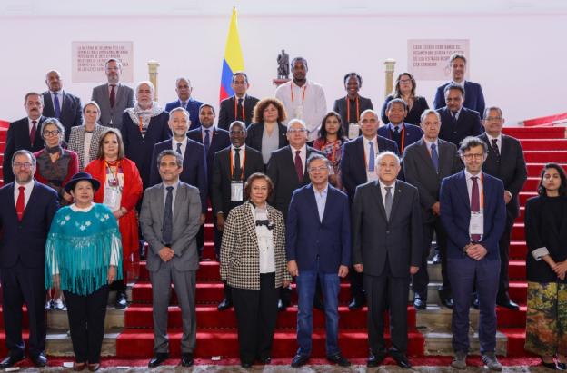 Toma de acciones tras cumbre por Palestina en Bogotá. / Foto: Presidencia.