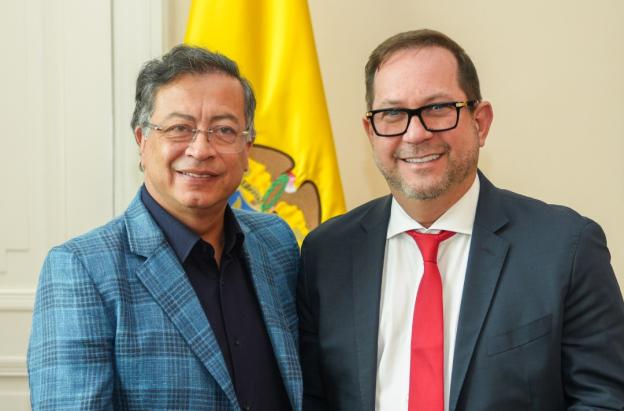 Reunión entre el Pdte. Petro y Lidio García. / Foto: Presidencia.