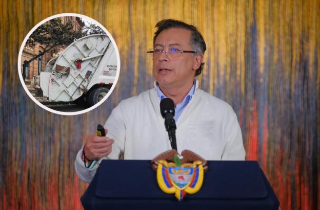 Petro sobre sistema de recolección de basuras. / Foto: Presidencia y Bogotá.