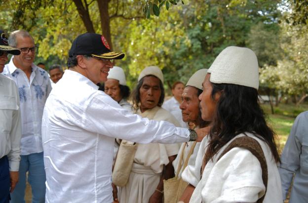 Propuesta del presidente Petro y comunidades indígenas de Magdalena. / Foto: Presidencia.